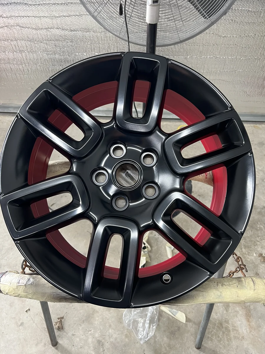 Before and after wheel refinish #6 — New Look Alloy Wheel Repair, Athens GA